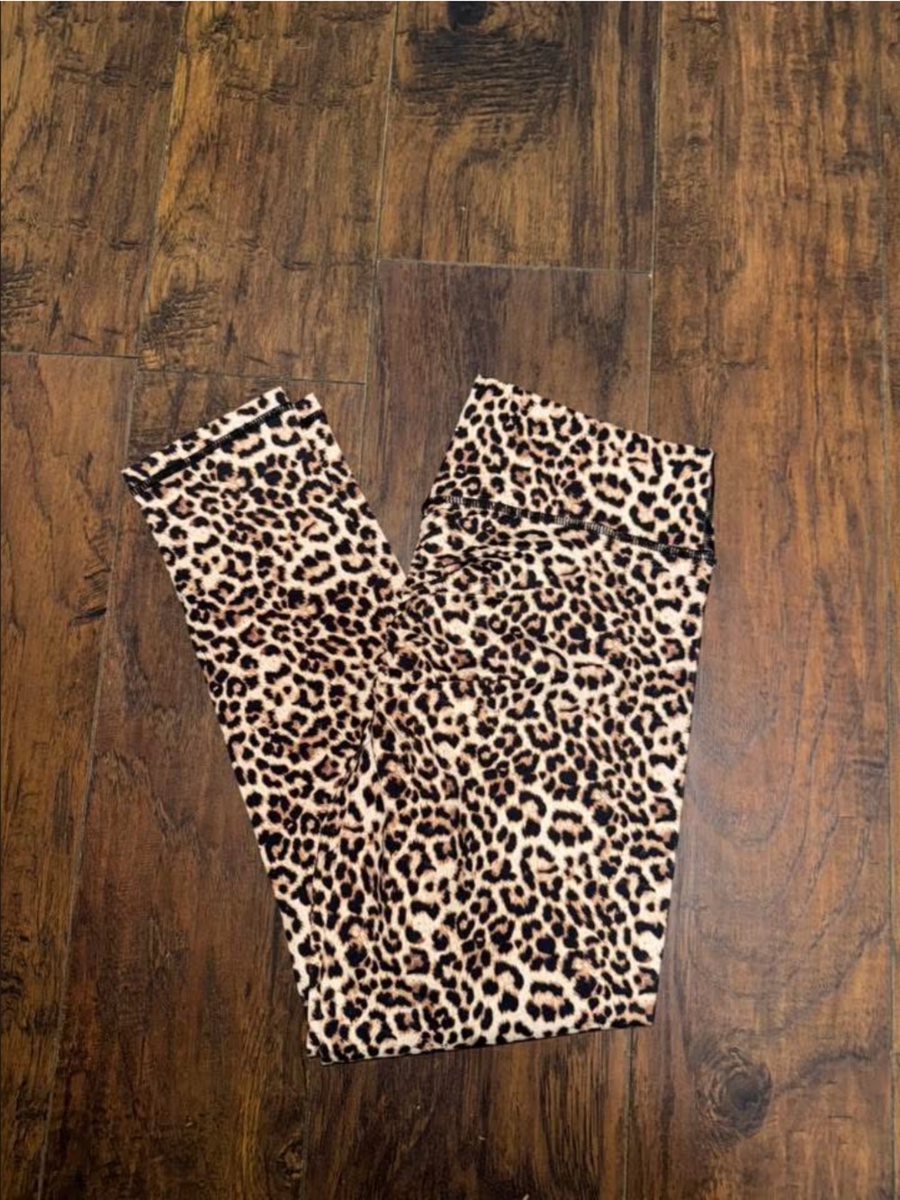 Leopard Print Women's Leggings - Beige/Brown